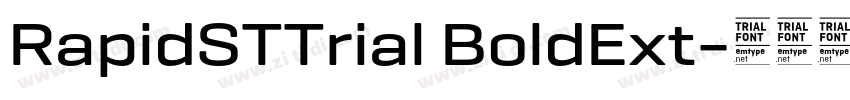 RapidSTTrial BoldExt字体转换